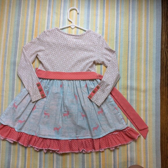 ⭐ Girl's Shrimp & Grits Fall Dress XS 4/5 - Picture 9 of 11